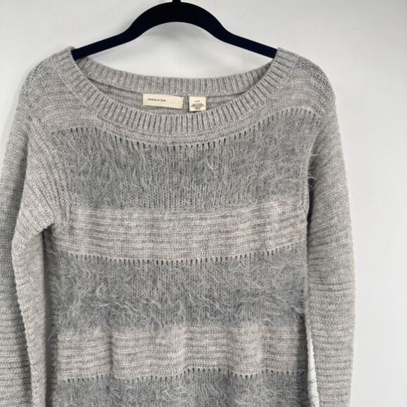 Anthropologie Sleeping on Snow Nuvola Sweater Gray Soft Size XS Wool Blend - Picture 5 of 11